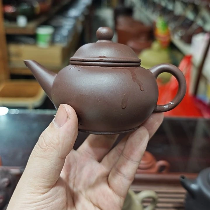 紫砂茶壶底槽清内推水平130cc