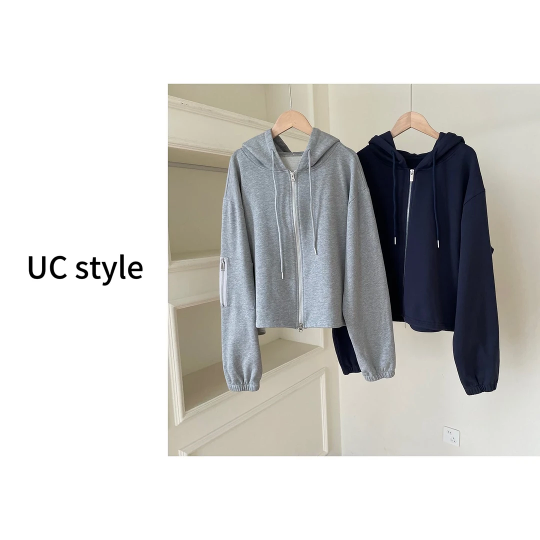【UCSTYLE】A8963可爱卡通翠迪印花连帽卫衣外套主播穿S码