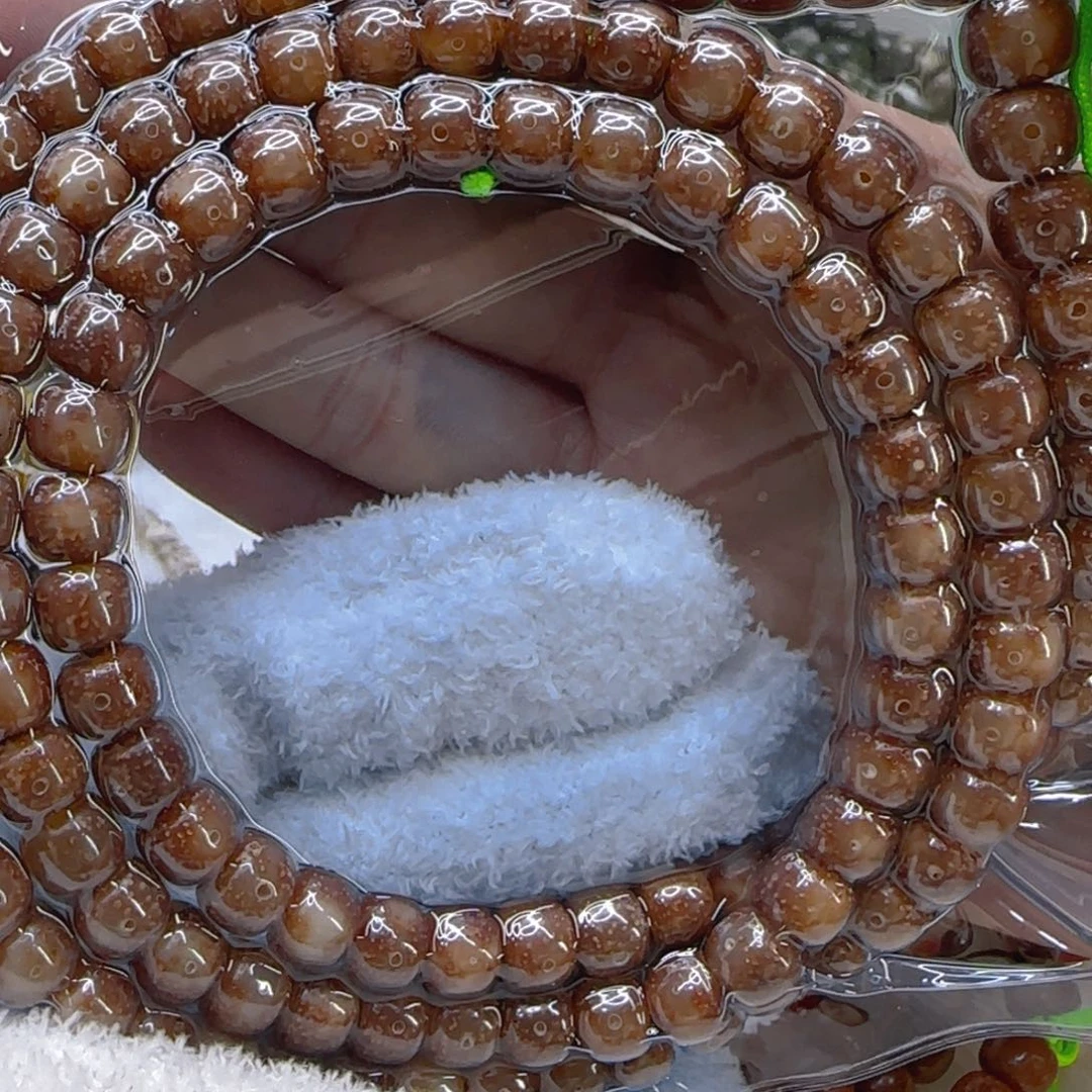 星月菩提手串75殿堂粉冰星月菩提87桶108