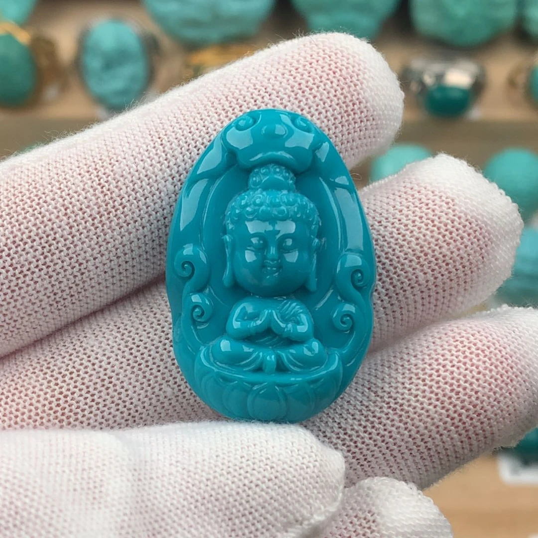 绿松石配饰未镶嵌宝宝佛