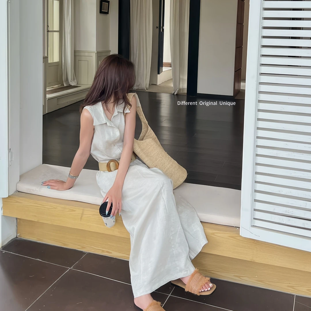 DOU×【精致单品】夏季新款弹力松紧收腰百搭圆扣INS风编织草编腰带