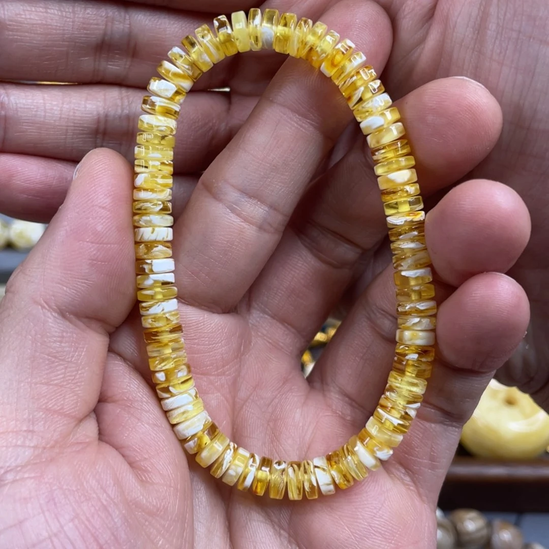 未镶嵌琥珀裸石w*.6.6毫米药片单圈