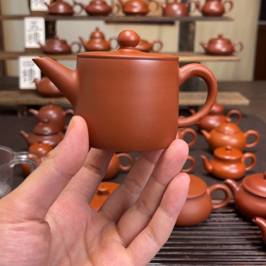 揾***略茶壶紫砂汉瓦140cc