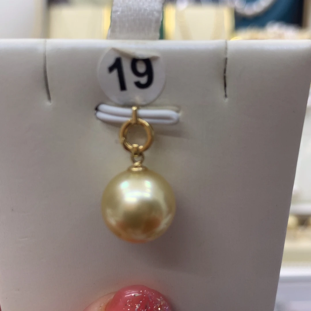 海水珍珠颈饰18K金镶嵌11-12