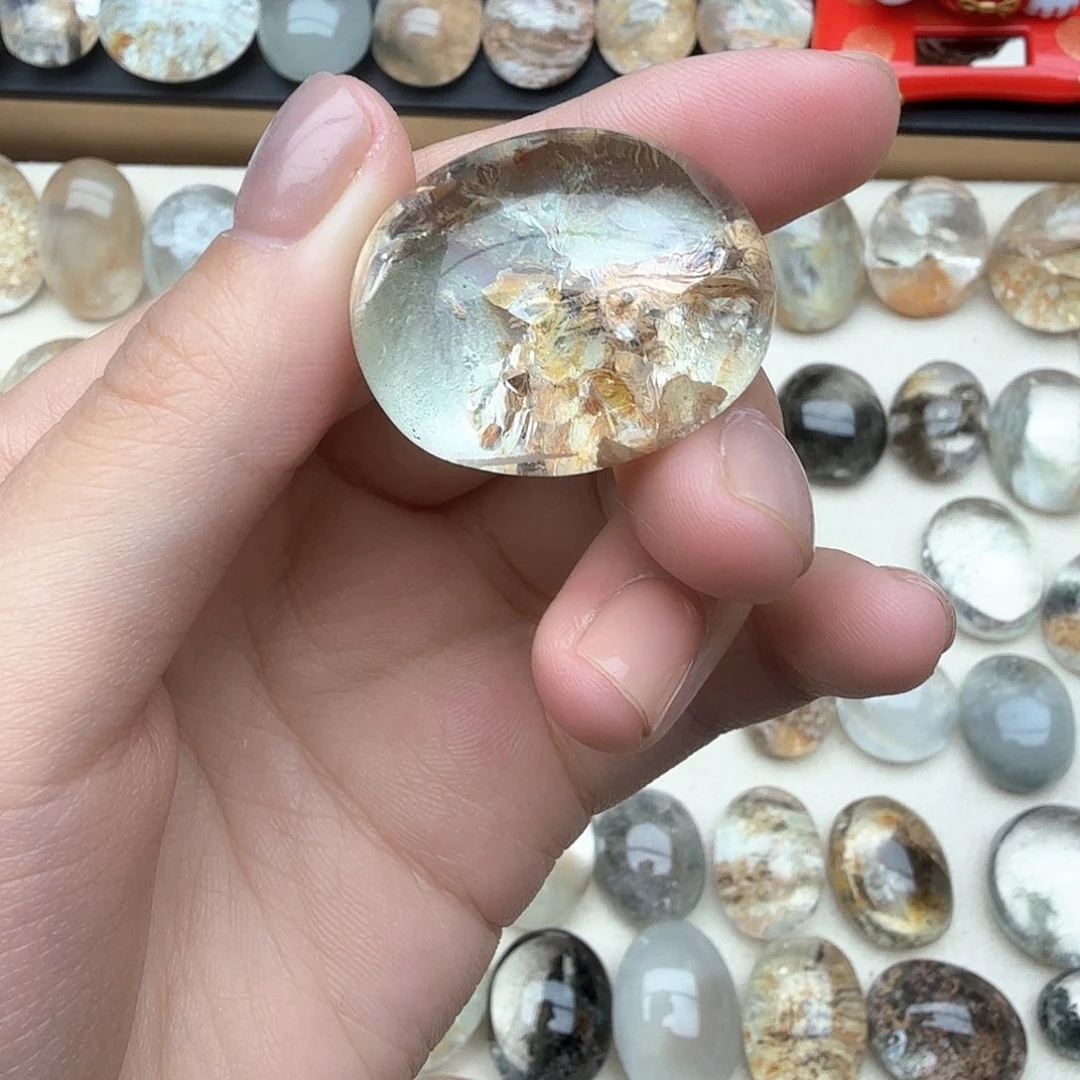 叶***子水晶珠宝半成品未镶嵌