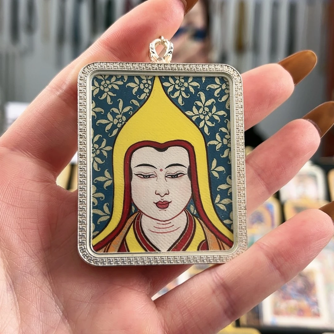 吊坠宗喀巴 纯手绘放漏