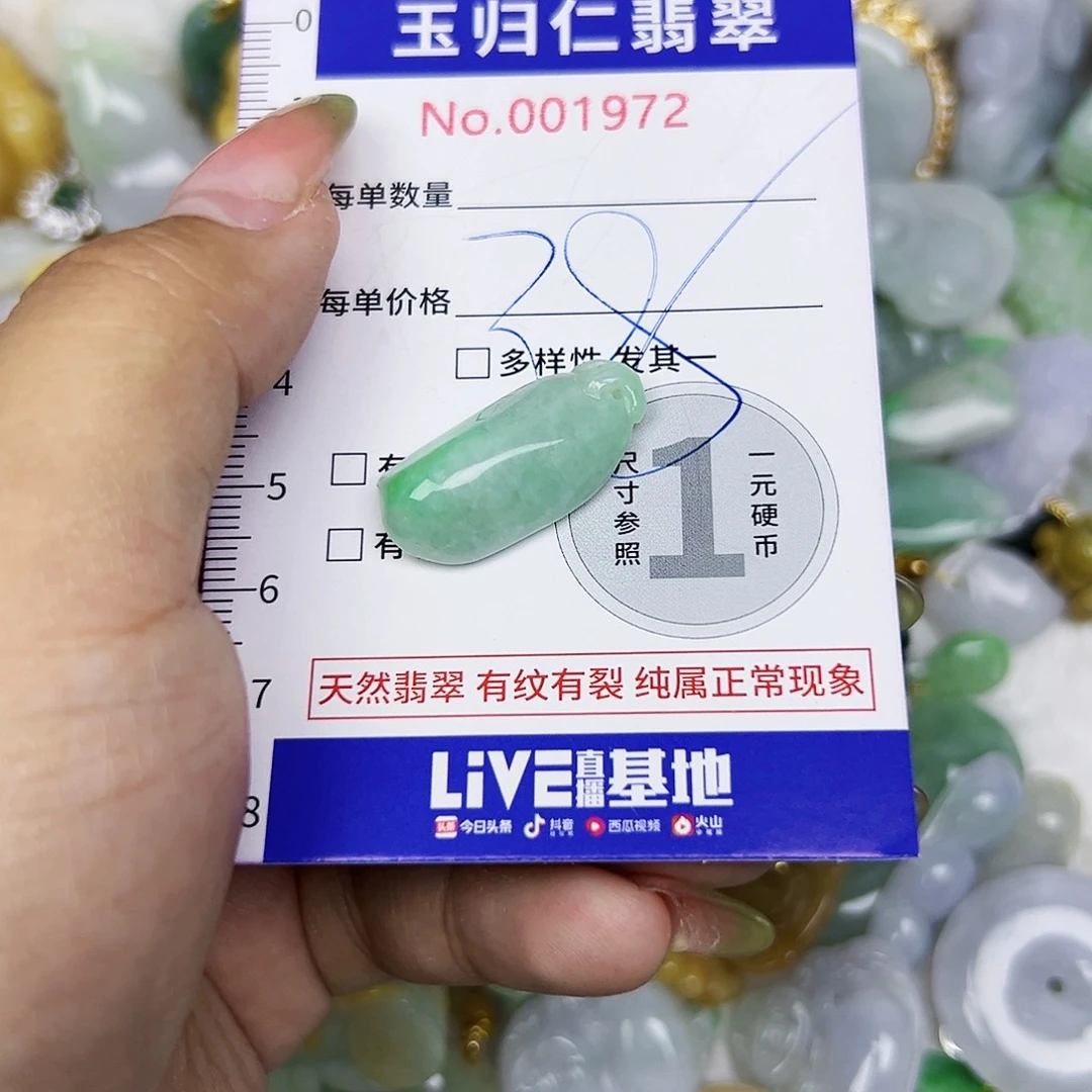 翡翠未镶嵌吊坠(不含链)111