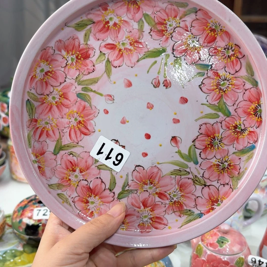 景德镇手绘高温釉下彩陶瓷茶具