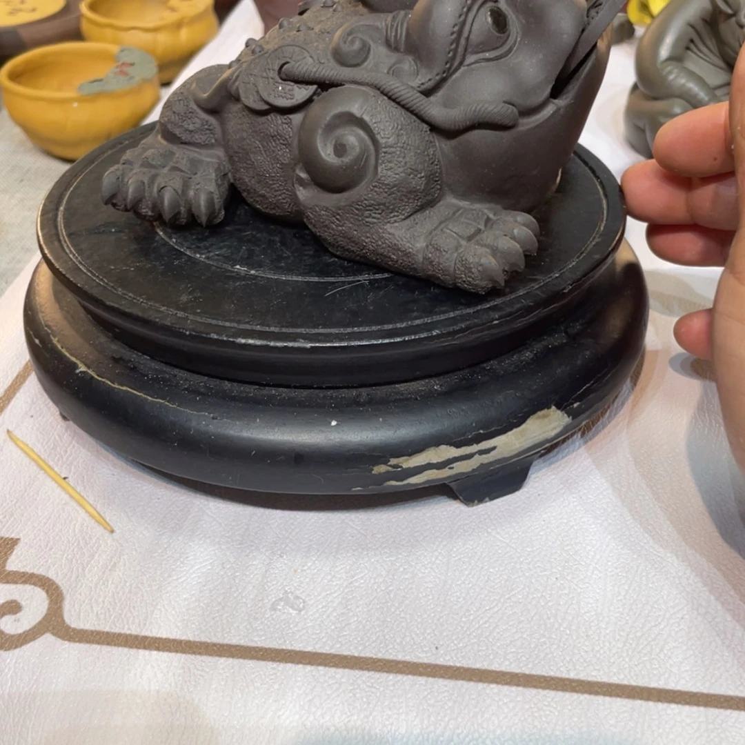 【闪购商品】紫砂茶宠肥****?黑泥大蟾