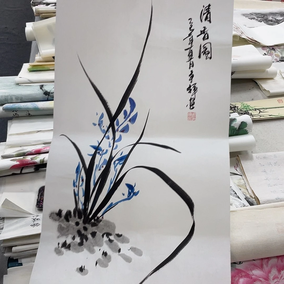 国画纯手绘字画宣纸