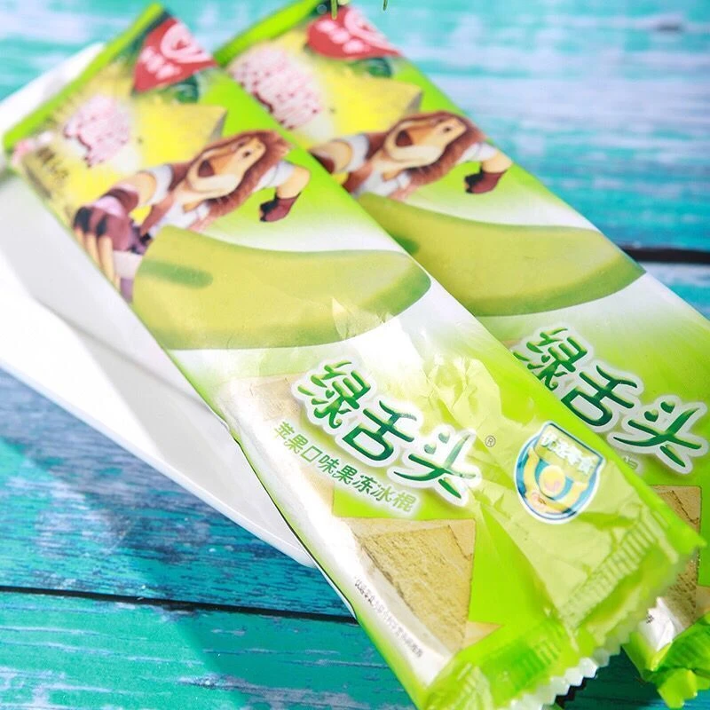 【满69.9顺丰包邮】和路雪网红绿舌头苹果味冰淇淋麦酷狮