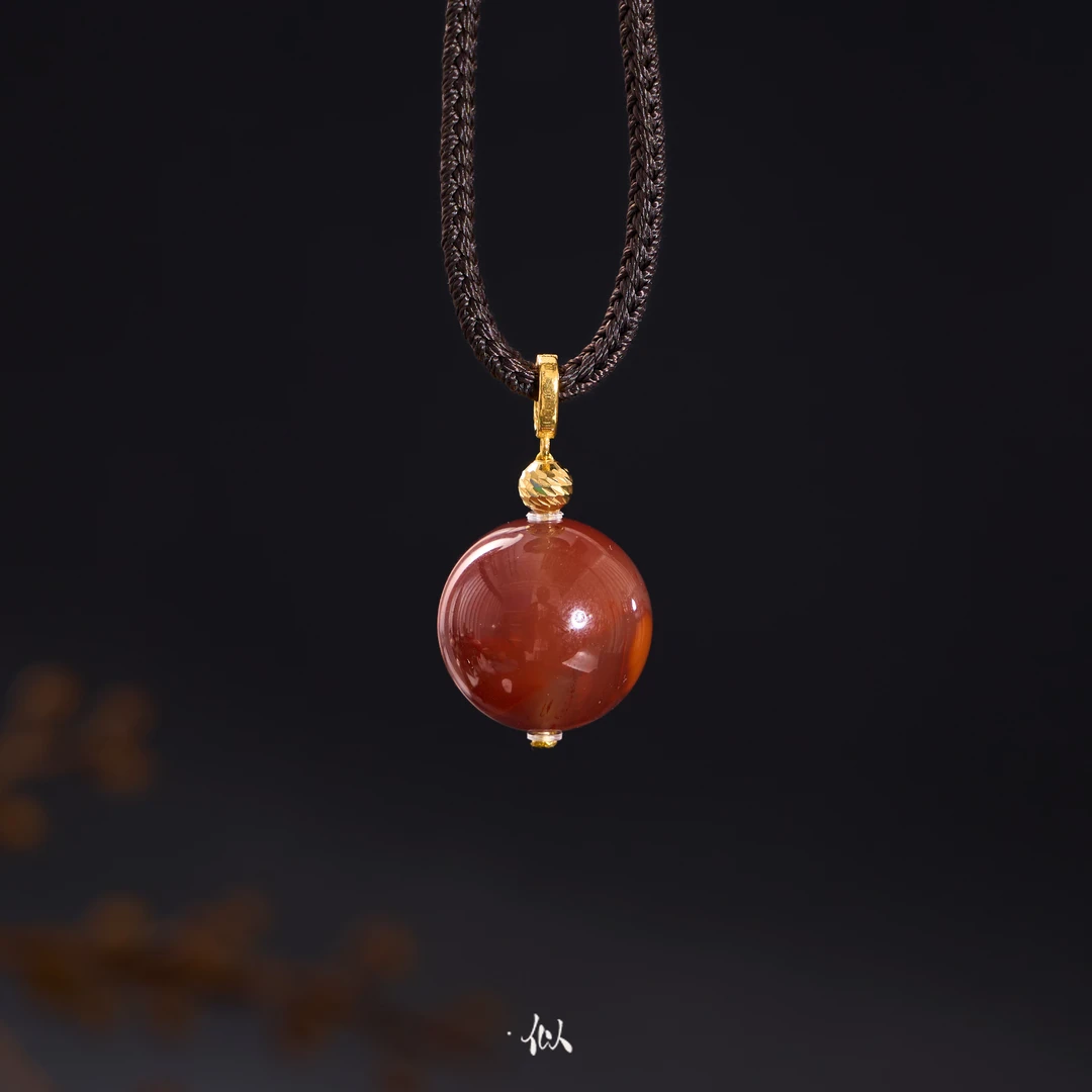 【朱华】·似梓珠宝· 18K南红项链 多样性发一 XYGD372077-G