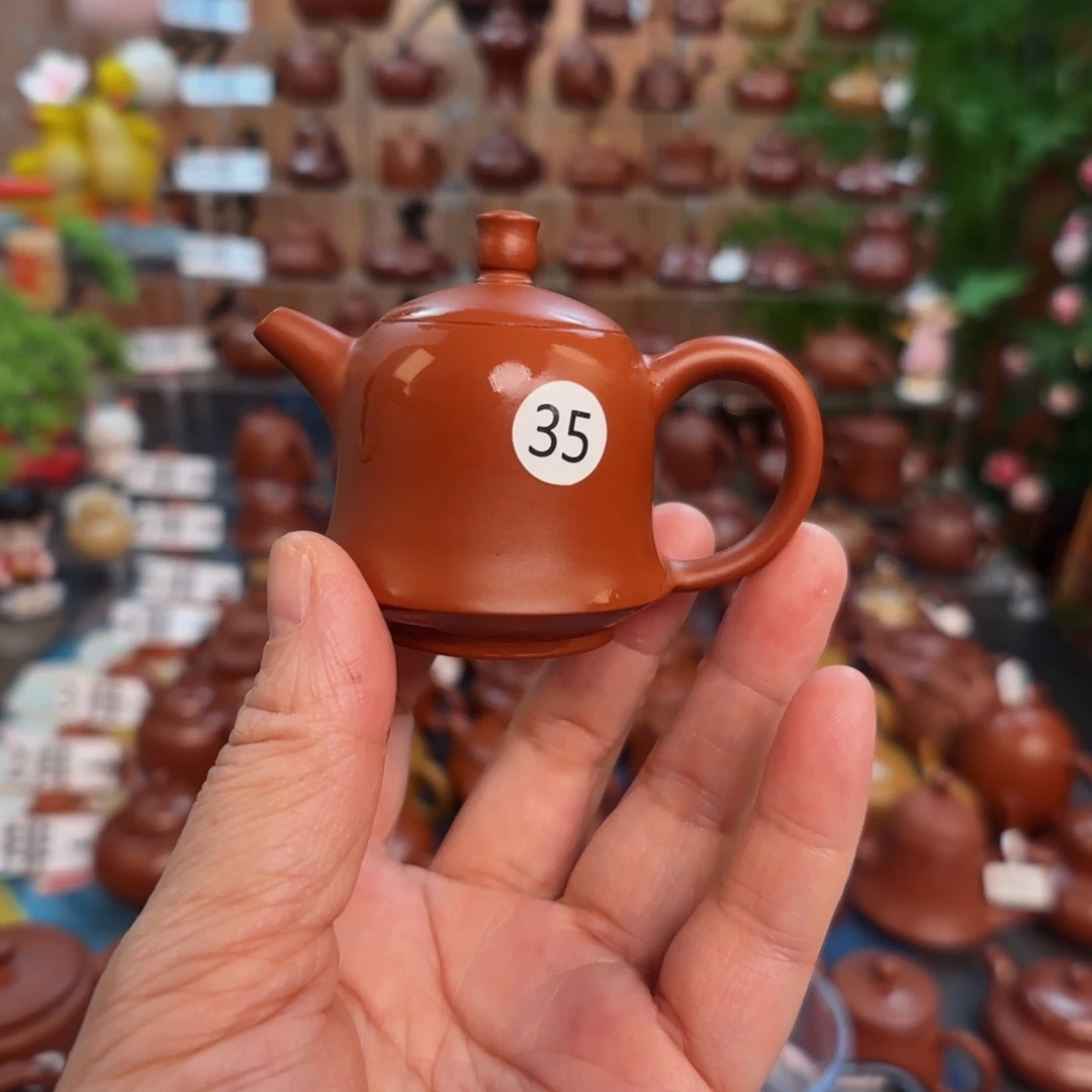 茶壶朱泥朱泥茶壶微瑕40c