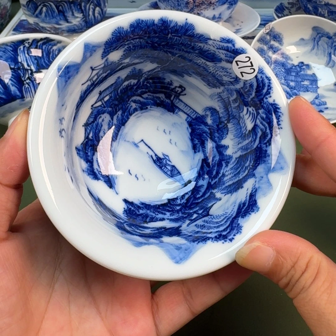 景德镇纯手绘茶具圆圆272
