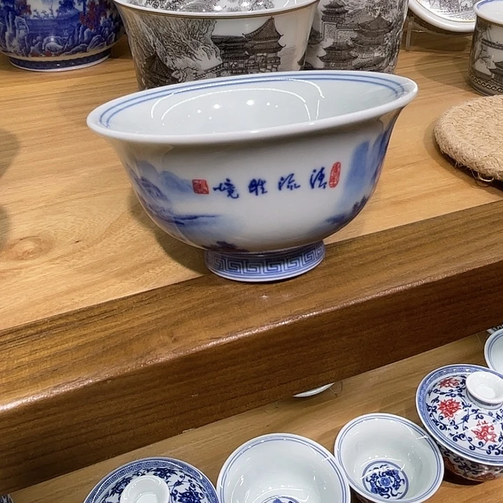 军***刺青花大压手杯茶器