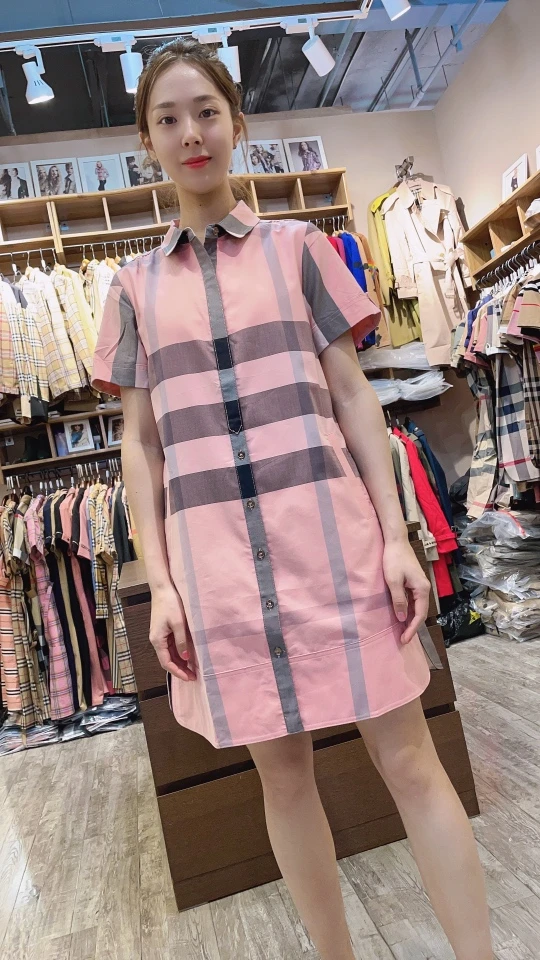 高级轻奢复古港味中长款直筒英伦风大格子衬衫裙