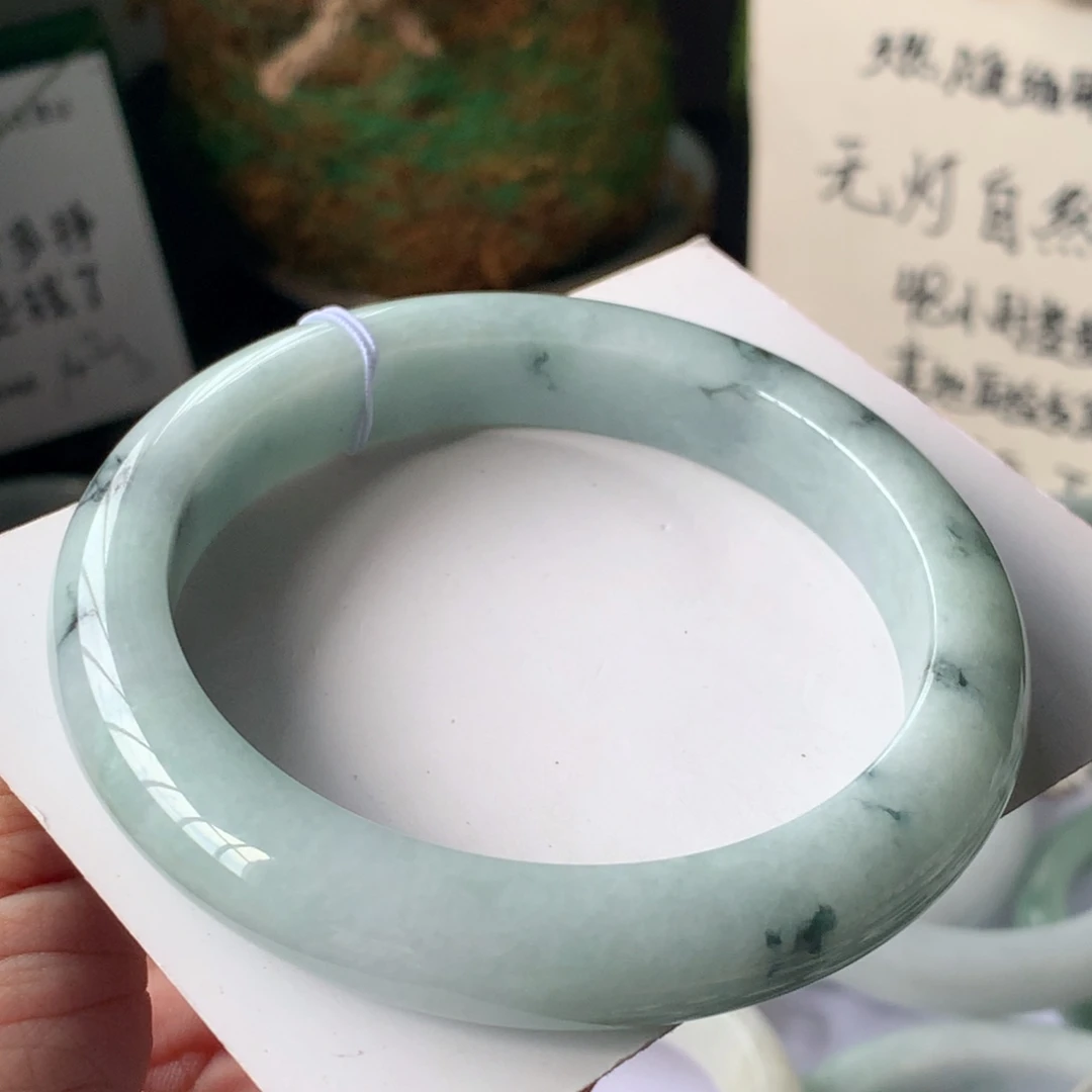 未镶嵌手镯翡翠34号59.6-11.6-9皮扣有棉