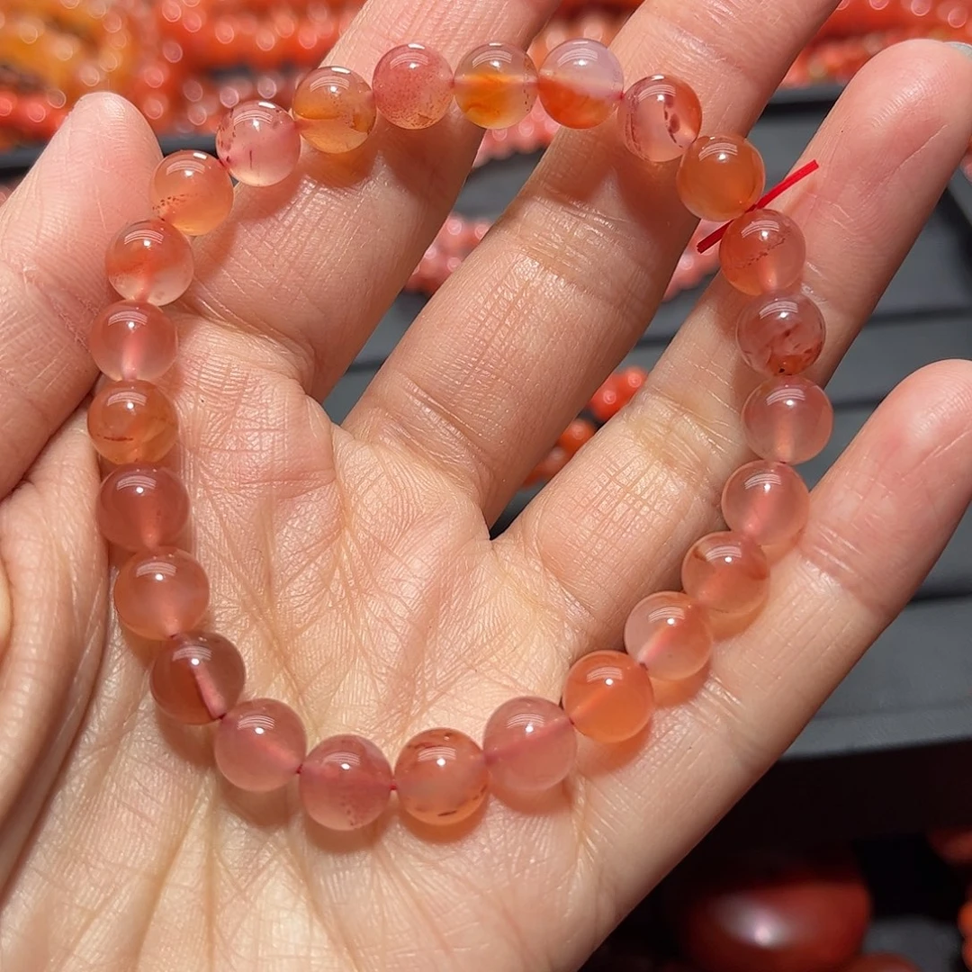 南红玛瑙手链未镶嵌