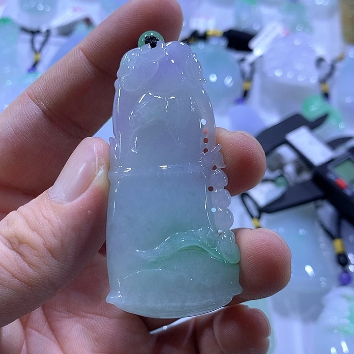 翡翠未镶嵌颈饰天然翡翠A货吊坠