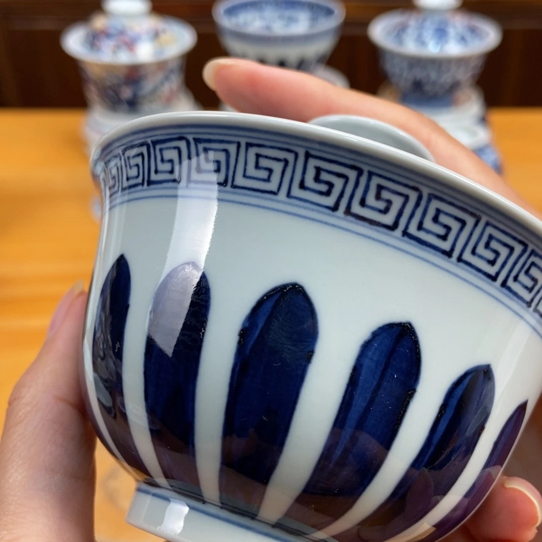 手绘现代茶具非古董