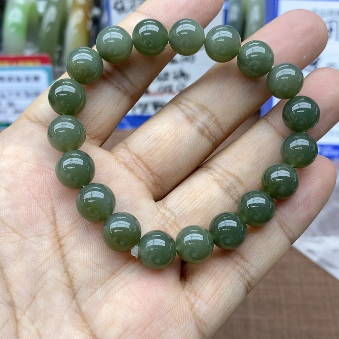 未镶嵌手串和田玉卡10