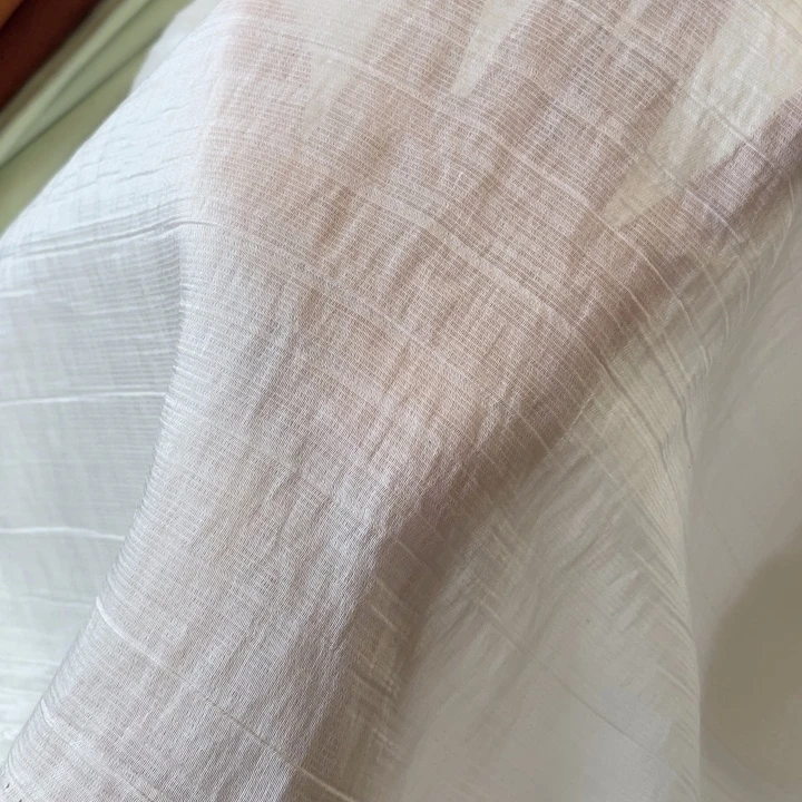 天丝（莱赛尔纤维）白色树皮皱透明2米