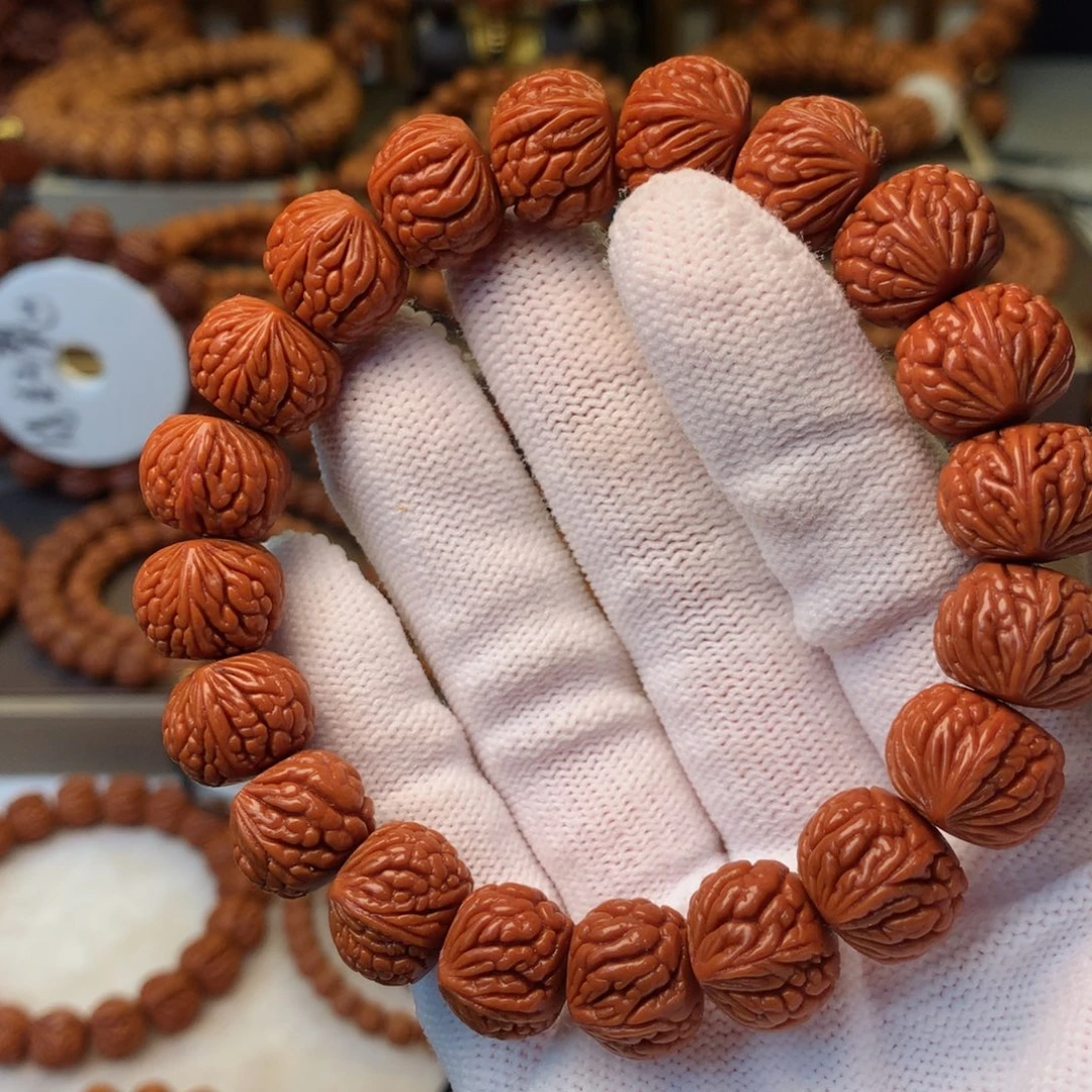 手串桃核秦岭龙纹