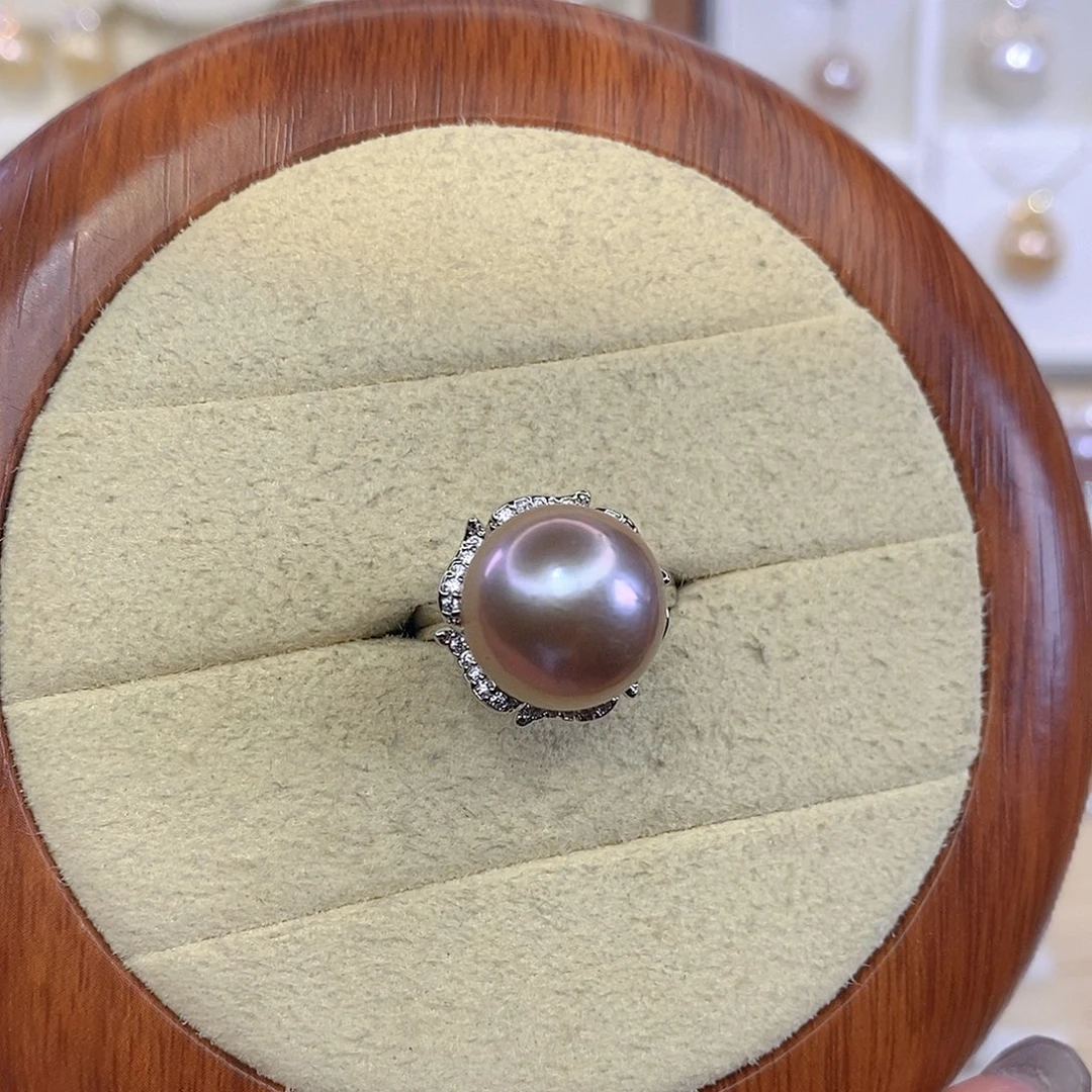 合金淡水珍珠戒指F