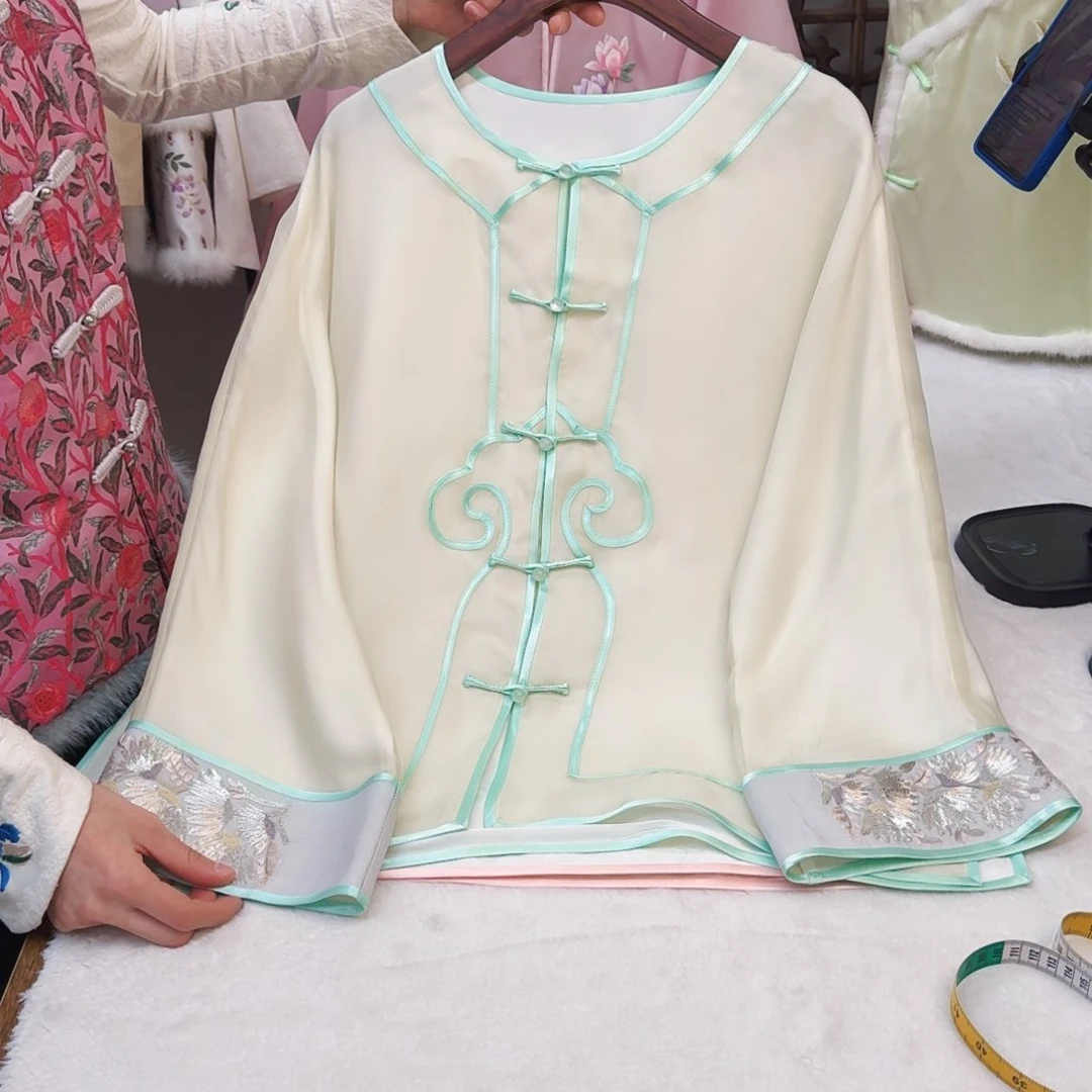 刺绣苏绣真丝一物一件欧根纱