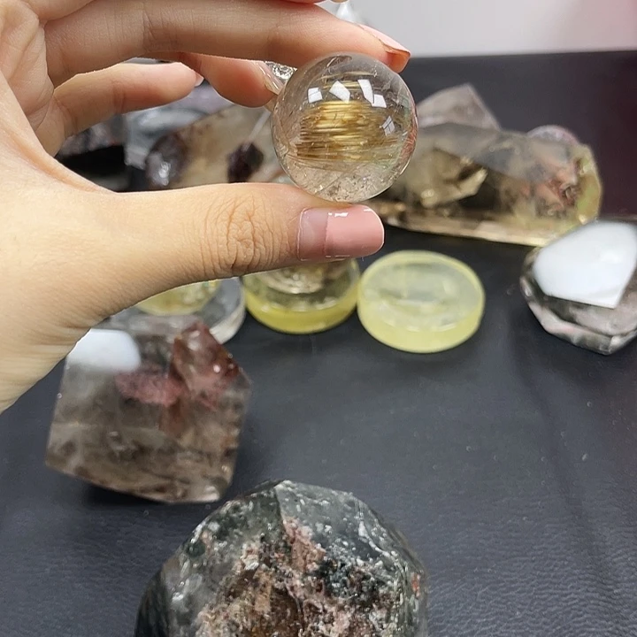 未***品水晶未镶嵌珠宝半成品58水晶石