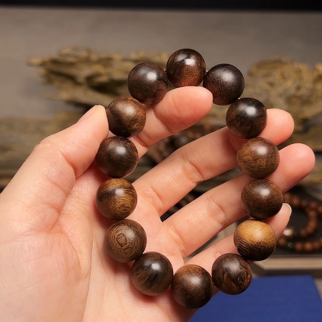 沉香手串越南芽庄黄棋楠瘤疤1.6