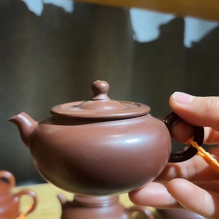 紫砂壶紫泥小品款