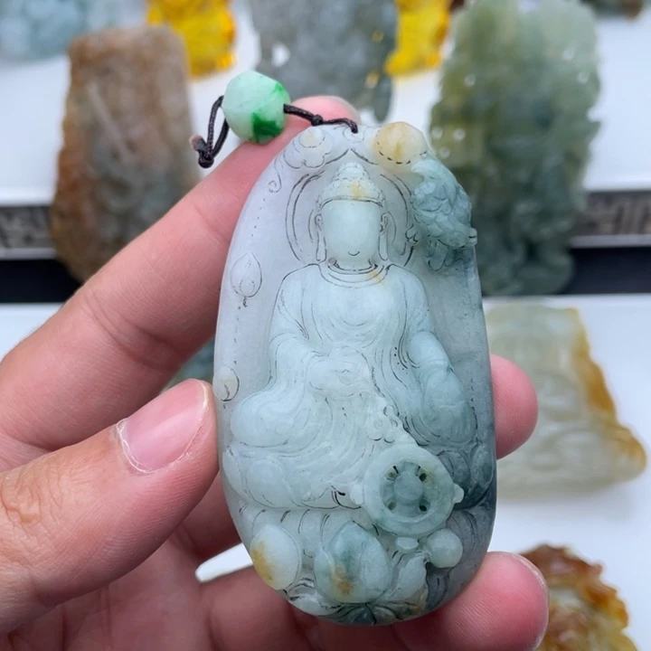 未镶嵌定制翡翠阿弥陀佛