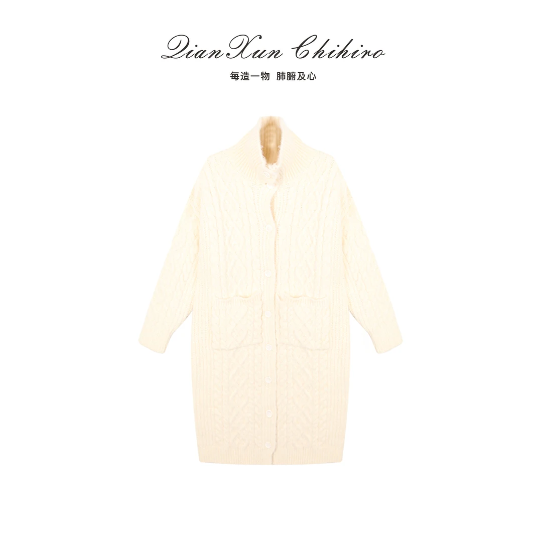 「温暖收藏家」D3MY1622冬季软糯时尚纯色百搭中长款毛衣女