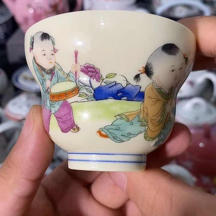 摆件景德镇陶瓷主人杯1344