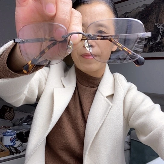 无框款天然石头镜