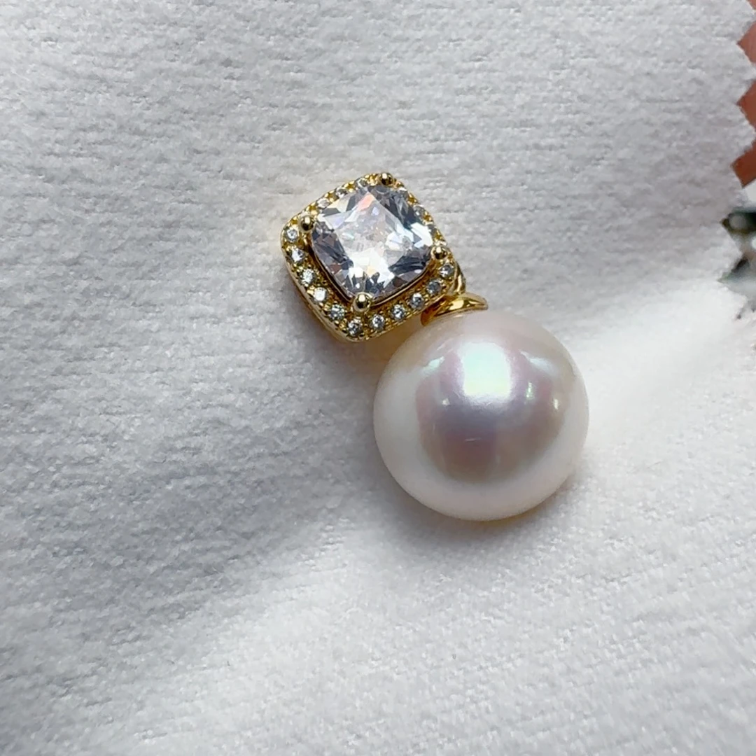 淡水珍珠颈饰银S925镶嵌@@tt043