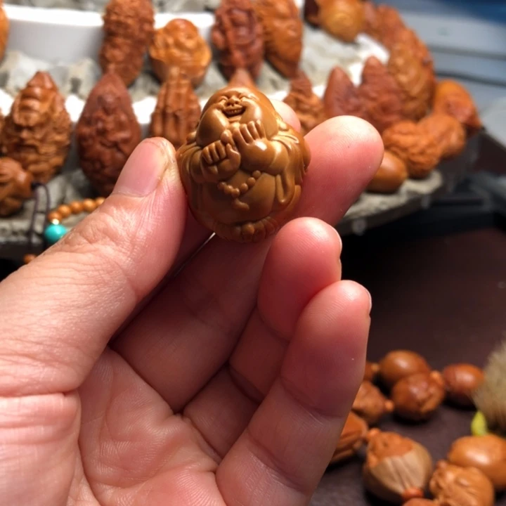 迷***道吊坠橄榄核橄榄核雕刻手把件