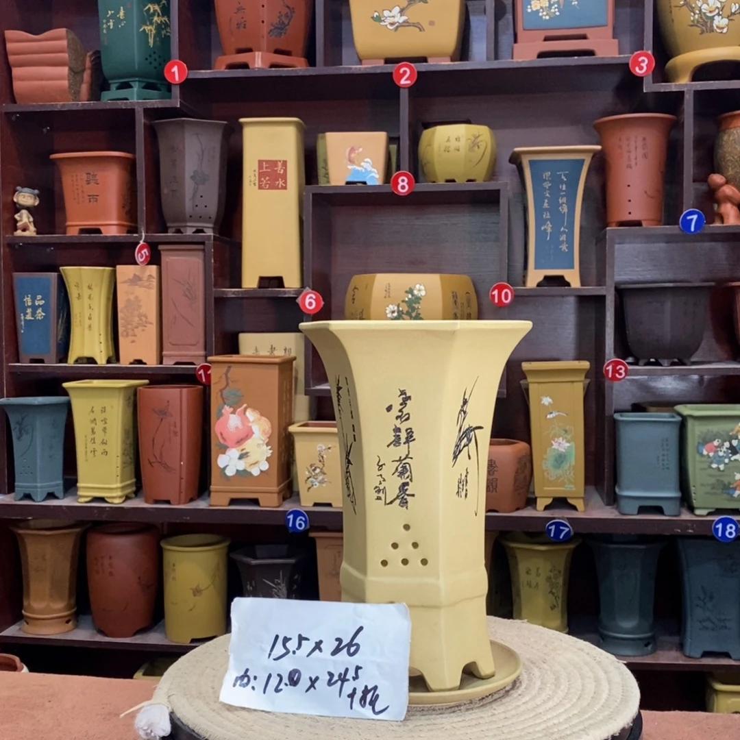 紫砂艺术紫砂花盆