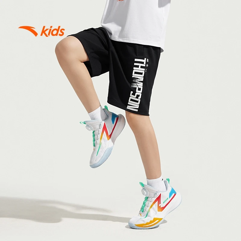 安踏儿童男大童针织五分裤2025夏新款吸汗运动透气短裤352521705