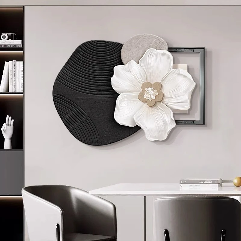 简约电表箱装饰画配电箱遮挡挂画创意高级感花卉电闸盒弱电箱壁画