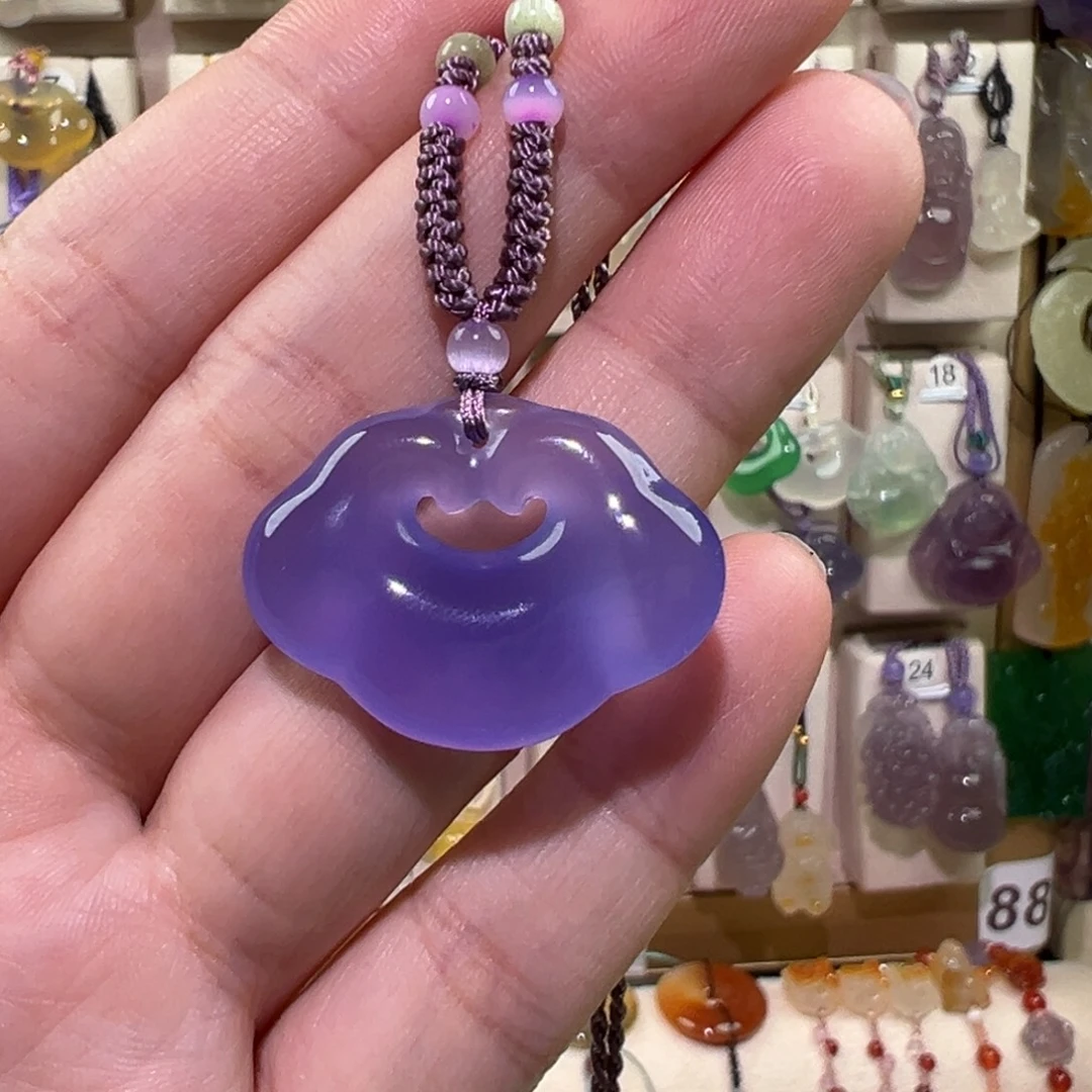 玛瑙/玉髓未镶嵌吊坠(赠链)