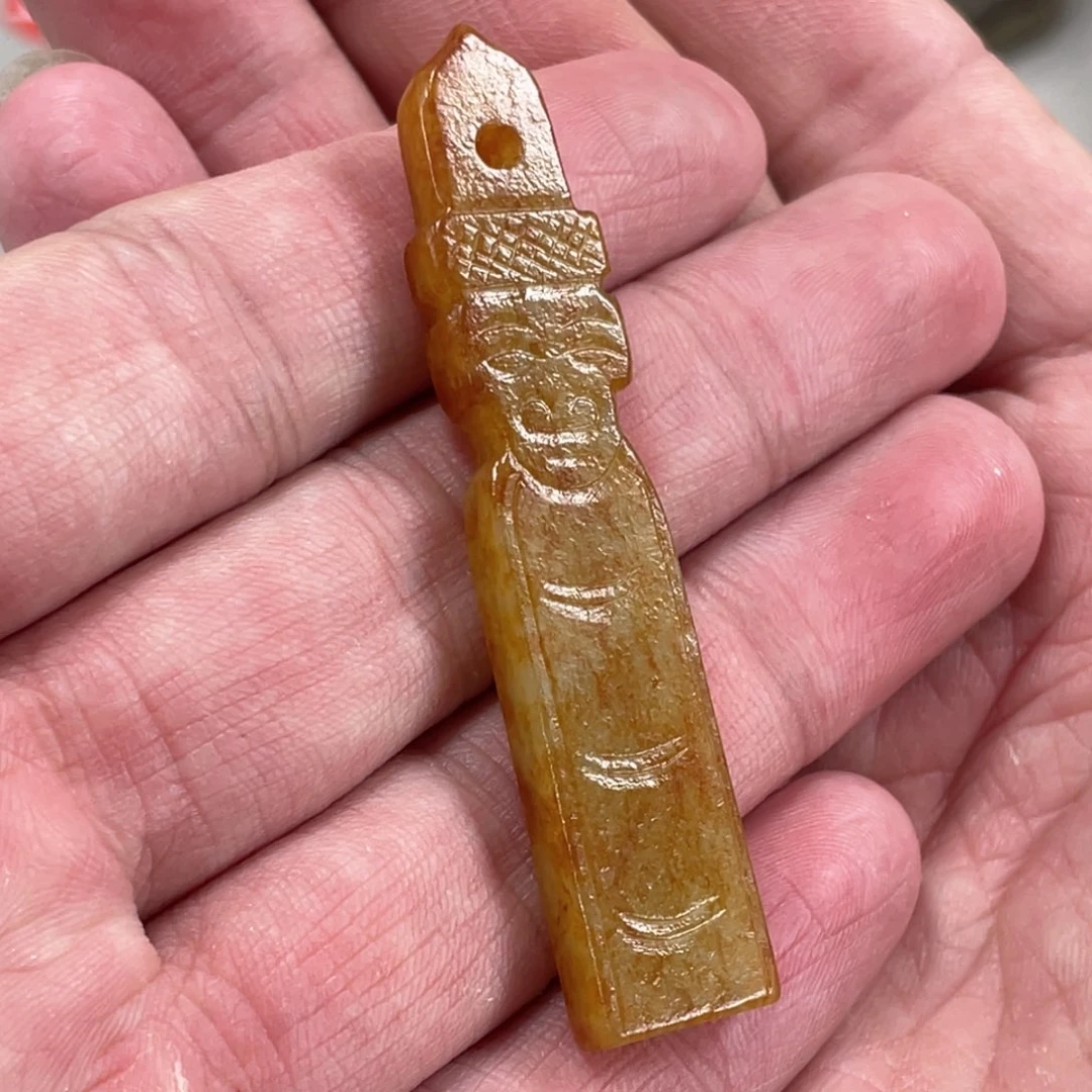 和田玉（糖玉）颈饰未镶嵌