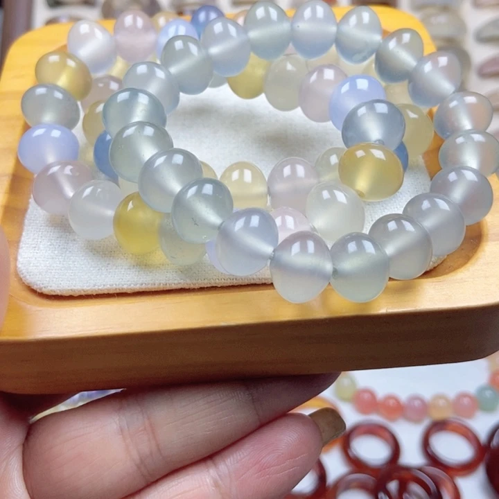 玛瑙/玉髓戒指未镶嵌养*