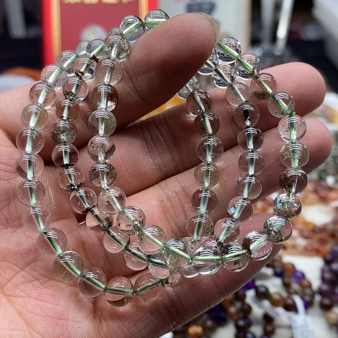 水晶手链未镶嵌多样性发货发一条