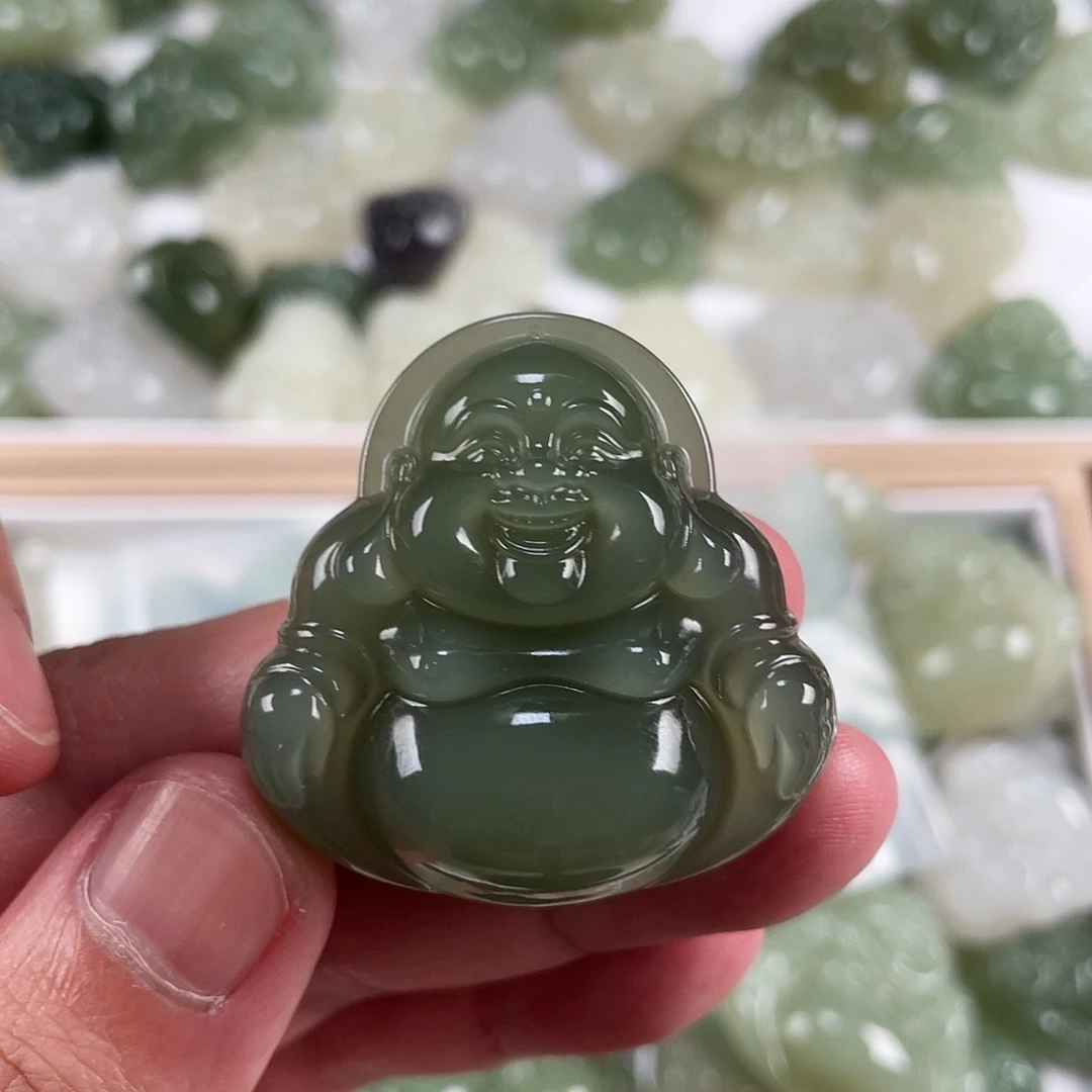 三***子吊坠(不含链)未镶嵌和田玉