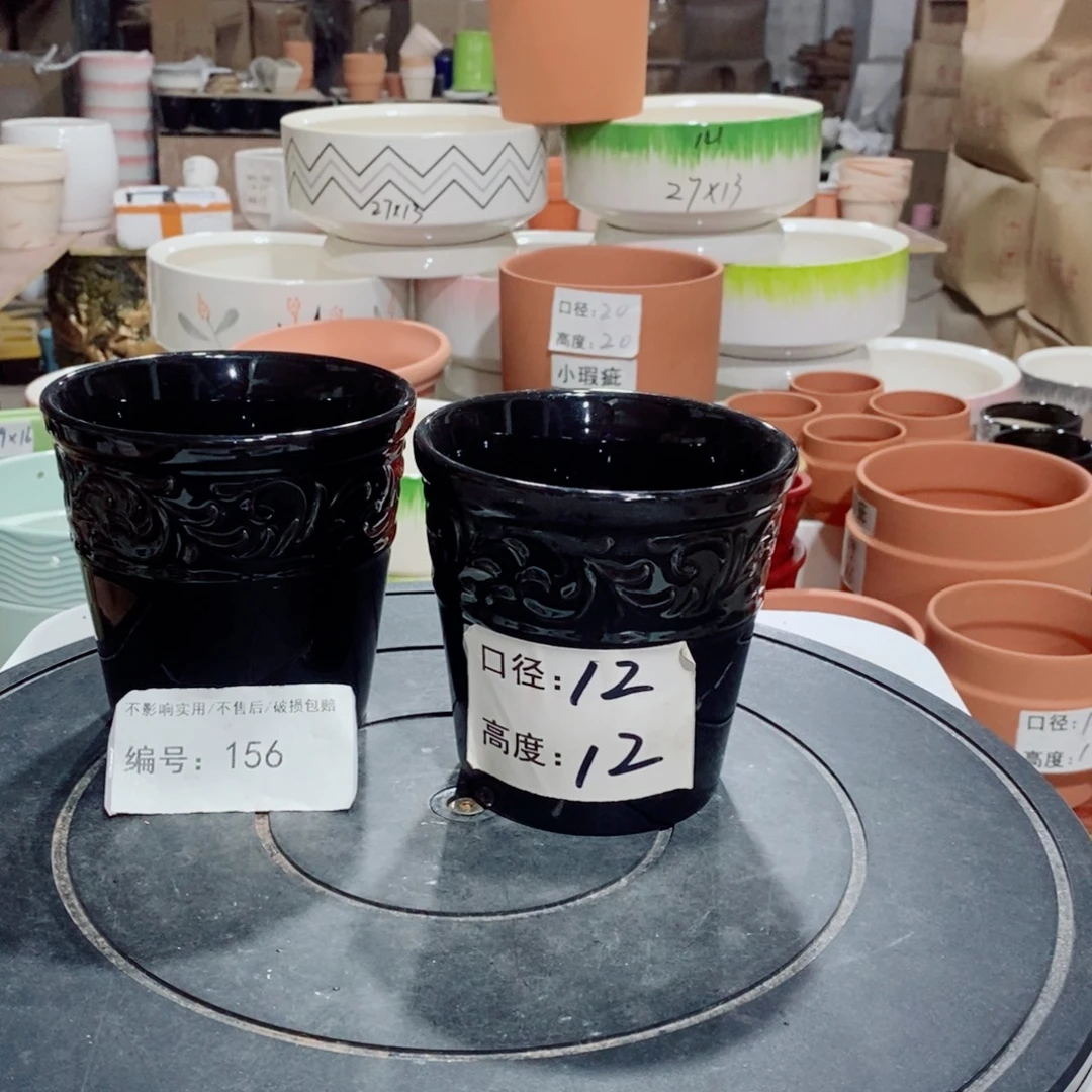 微瑕花盆-156-口12×12-2个