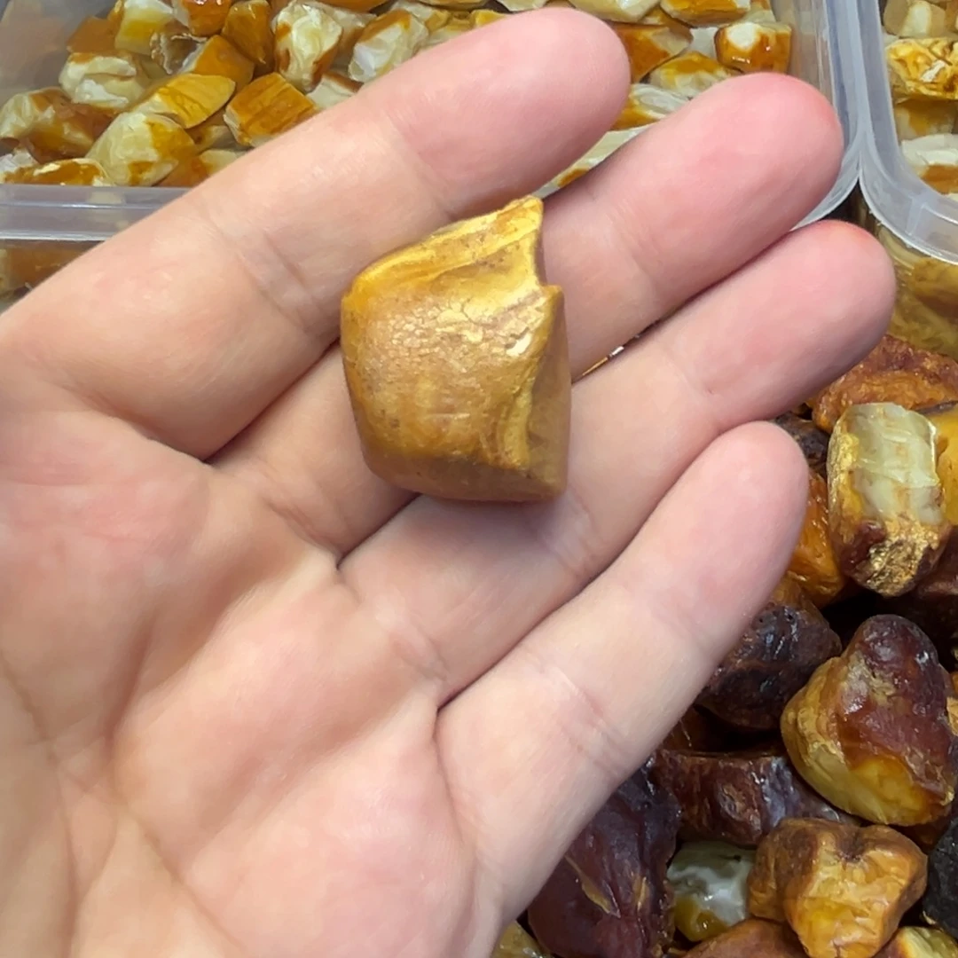 享***活未镶嵌定制琥珀方扣