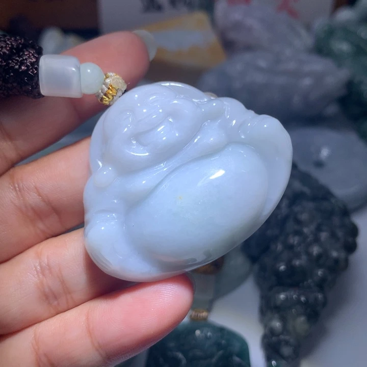 翡翠未镶嵌颈饰保真天然A货翡翠