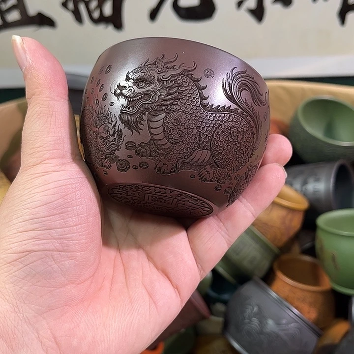 茶杯紫砂全手工紫砂主人杯